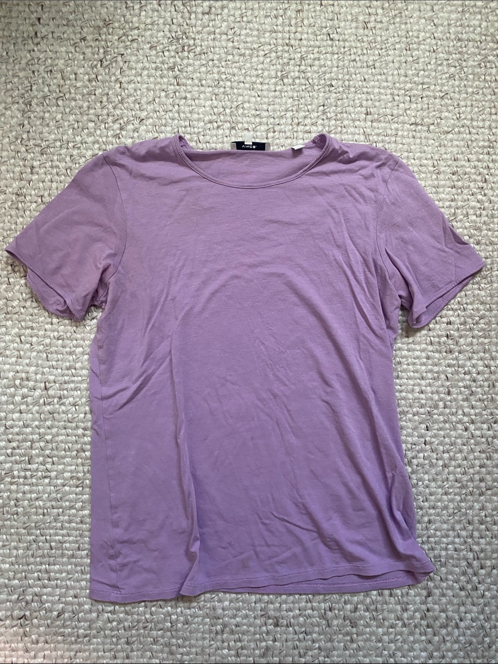 Vince Lavender Short-Sleeve Crew Neck Tee